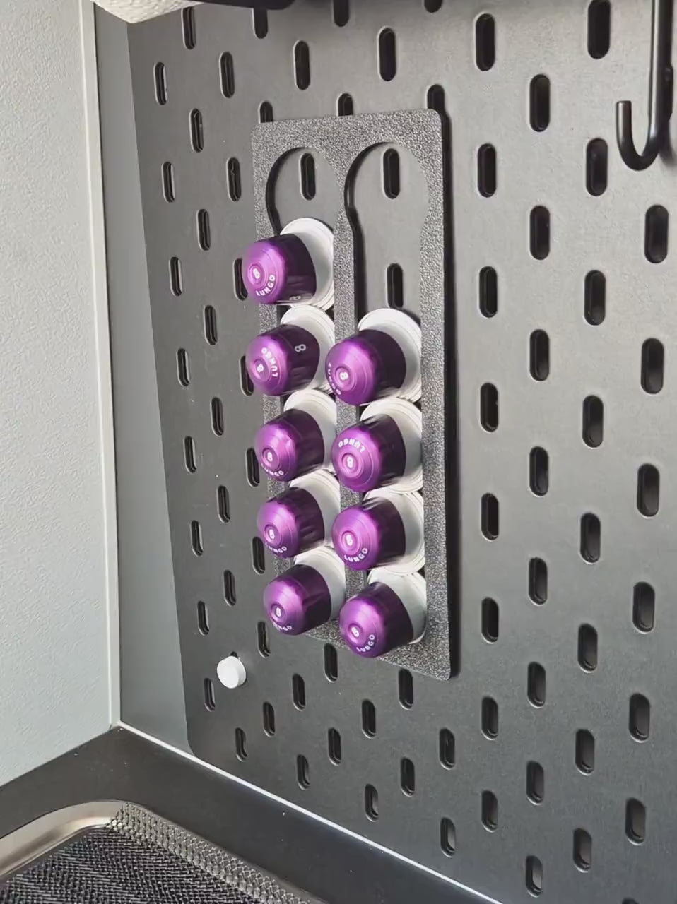 Nespresso Kaffeekapselhalter für IKEA Skadis